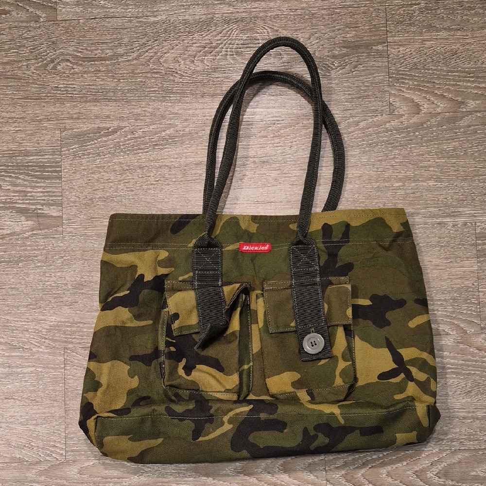 Dickies Green Camouflage Tote Bag